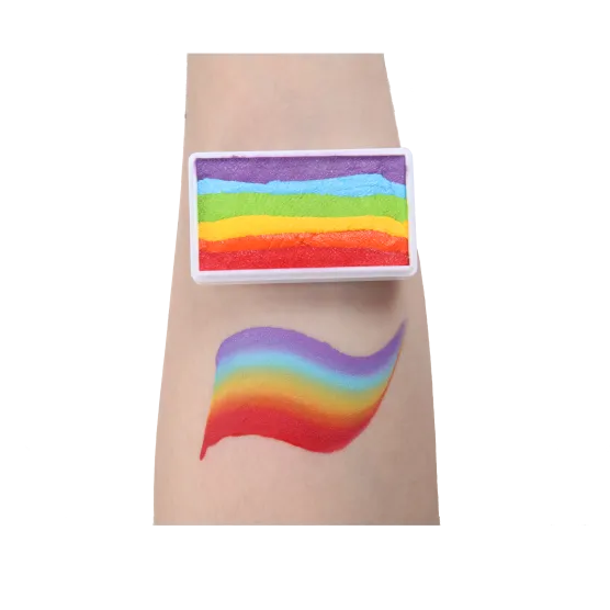 Hot rainbow bar  Coloring effect Face paint, Anka bella