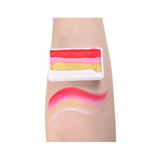 Hot rainbow bar  Coloring effect Face paint, Anka bella