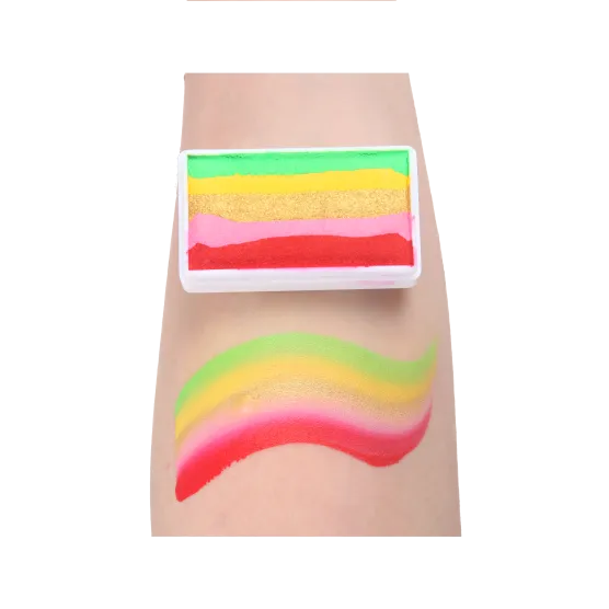 Hot rainbow bar  Coloring effect Face paint, Anka bella