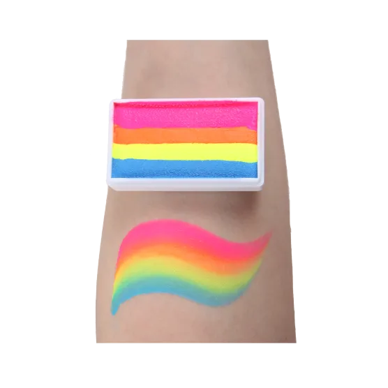 Hot rainbow bar  Coloring effect Face paint, Anka bella