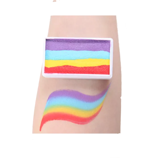 Hot rainbow bar  Coloring effect Face paint, Anka bella