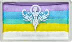 Rainbow Bar  Split Cake Coloring effect Face paint, Anka bella Anka Bella