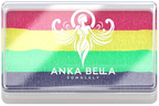 Rainbow Bar  Split Cake Coloring effect Face paint, Anka bella Anka Bella