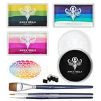 Dinosaur Face Painting Set – Featured in Viral TK & FB Videos, Includes Paints and Brushes Anka Bella