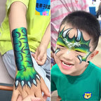 Dinosaur Face Painting Set – Featured in Viral TK & FB Videos, Includes Paints and Brushes Anka Bella