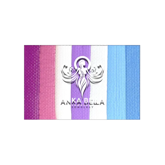 Pasteles con base de arcoíris para pintar la cara de Anka Bella
