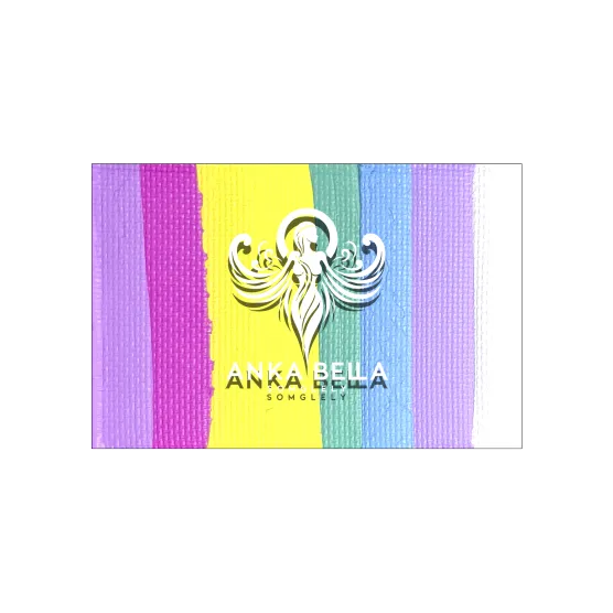 Pasteles con base de arcoíris para pintar la cara de Anka Bella
