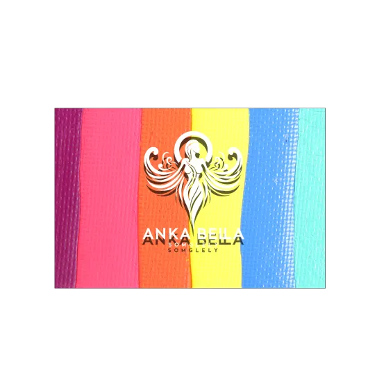 Pasteles con base de arcoíris para pintar la cara de Anka Bella