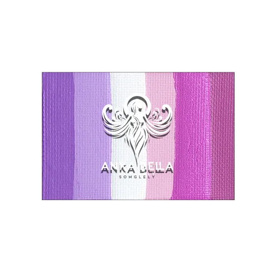 Pasteles con base de arcoíris para pintar la cara de Anka Bella