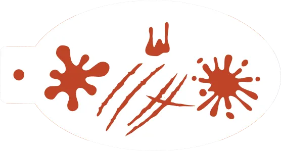 Halloween Stencils | Pumpkin | Spider | Blood | Rose | Cross