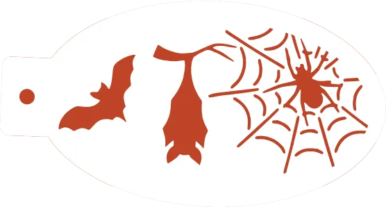 Halloween Stencils | Pumpkin | Spider | Blood | Rose | Cross