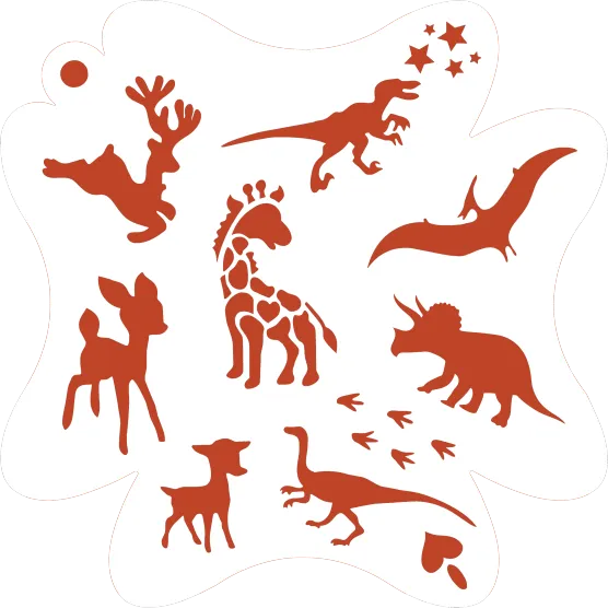 Stencil Sets | Mermaid | Snowflakes | Animal | Unicorn | Sea