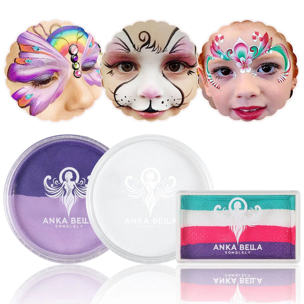 Professional Paint for Children,Easy to Clean and Bright (Sky Rainbow set) Anka Bella