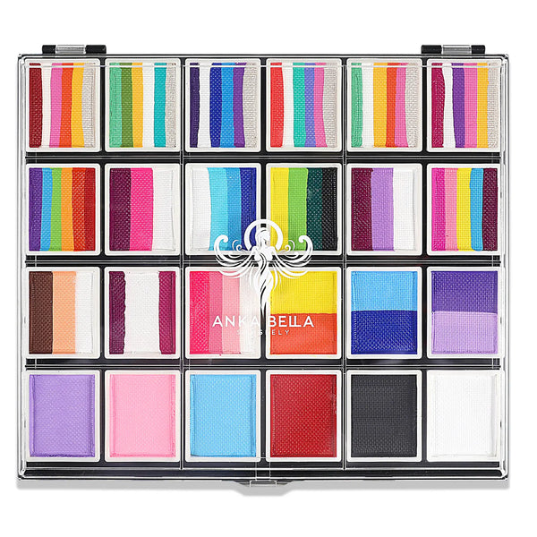 24-Color Face Paint Kit – All-Around Professional Palette Anka Bella