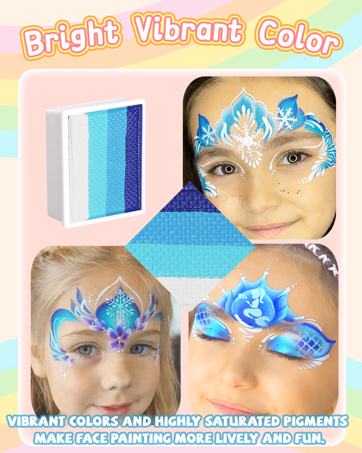 Kit de pintura facial de 24 colores: paleta profesional versátil