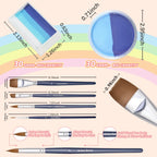 Professional Paint for Children,Easy to Clean and Bright (Blue Rainbow set) Anka Bella