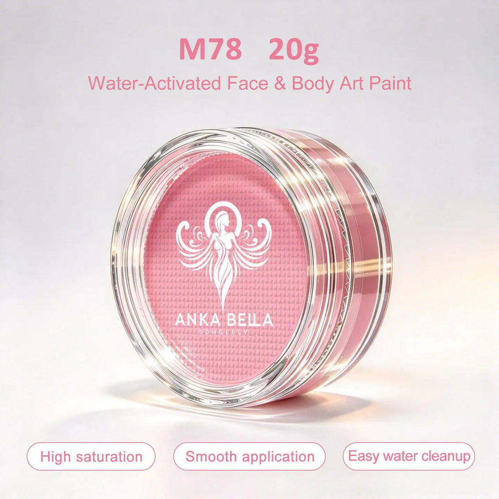 Anka Bella 20g Single Color Water-Based Face Paint Refill (Pink Tones) Anka Bella