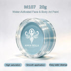 Anka Bella 20g Single Color Water Activated Face Paint Refill, Skin-Safe Non-Toxic Professional Face & Body Paint Anka Bella