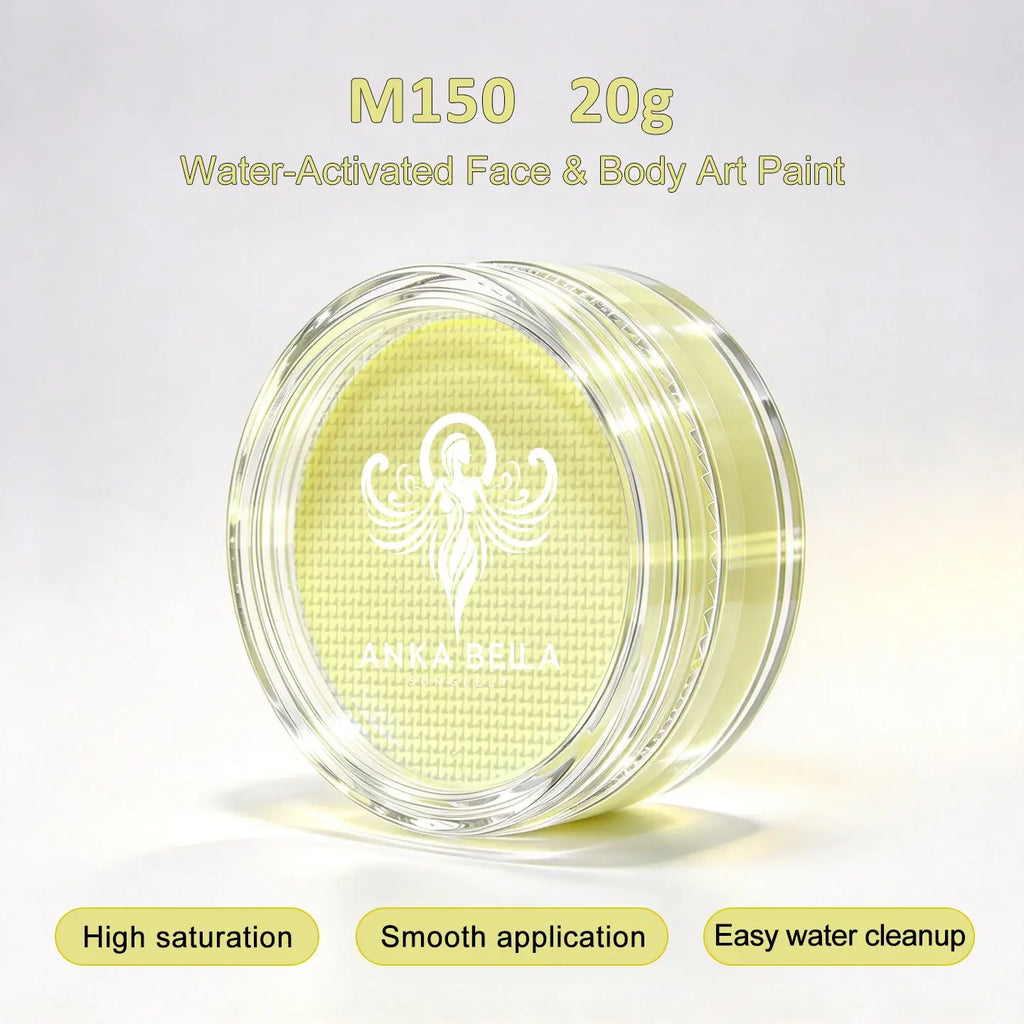 nka Bella 20g Single Color Water-Based Face Paint Refill (Yellow & Brown Tones) Anka Bella