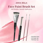 Anka Bella Christmas Water-Based Face Paint Kit, Non-Toxic Vibrant Face Painting Palette with Brushes, Skin Safe Easy Washable Face Paint for Kids Christmas Party, Halloween, Carnival & Family Makeup Anka Bella