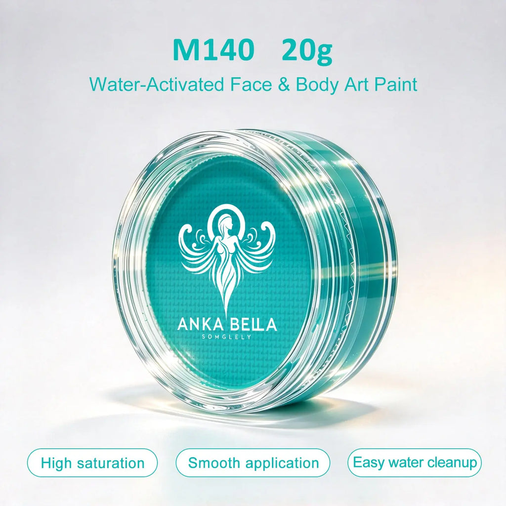 Anka Bella 20g Single Color Water Activated Face Paint Refill, Skin-Safe Non-Toxic Professional Face & Body Paint Anka Bella