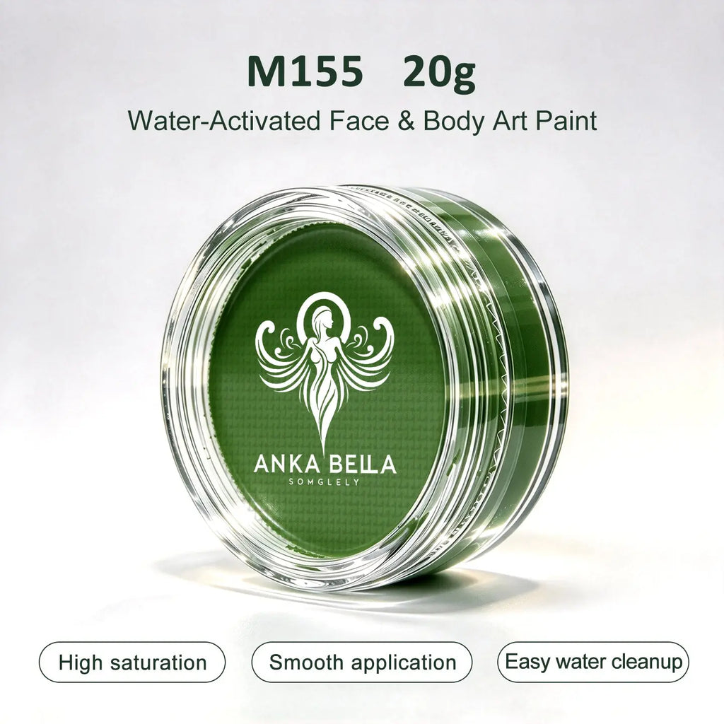 Anka Bella 20g Single Color Water Activated Face Paint Refill, Skin-Safe Non-Toxic Professional Face & Body Paint（副本） Anka Bella