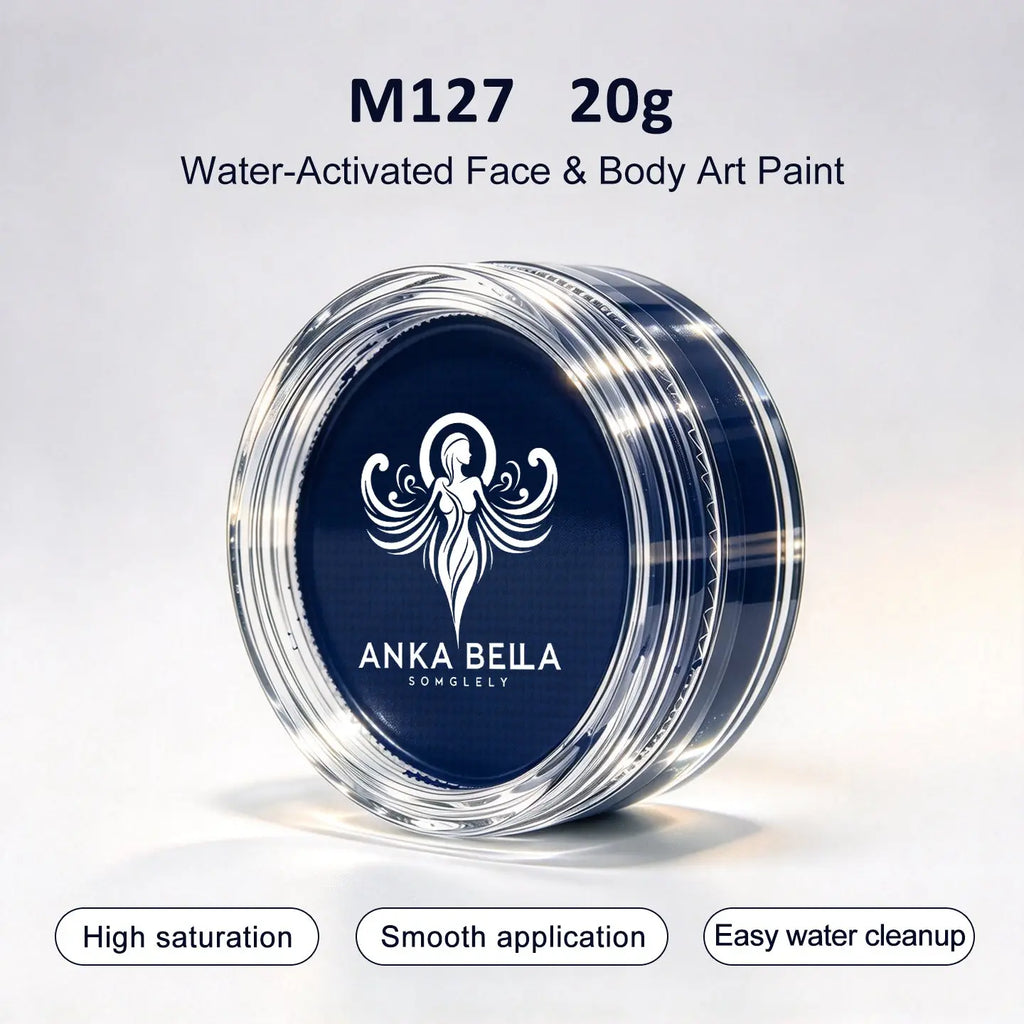 Anka Bella 20g Single Color Water Activated Face Paint Refill, Skin-Safe Non-Toxic Professional Face & Body Paint Anka Bella