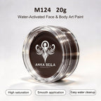 nka Bella 20g Single Color Water-Based Face Paint Refill (Yellow & Brown Tones) Anka Bella