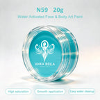 Anka Bella 20g Single Color Water Activated Face Paint Refill, Skin-Safe Non-Toxic Professional Face & Body Paint Anka Bella