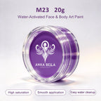 Anka Bella 20g Single Purple Water Activated Face Paint Refill, Skin-Safe Pigment for Face & Body Art Anka Bella
