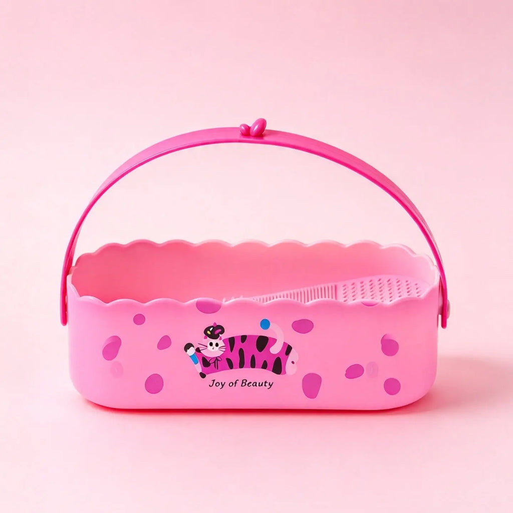 Pink Anka Bella makeup brush washer