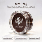 nka Bella 20g Single Color Water-Based Face Paint Refill (Yellow & Brown Tones) Anka Bella