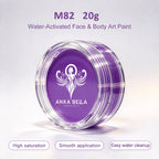 Anka Bella 20g Single Purple Water Activated Face Paint Refill, Skin-Safe Pigment for Face & Body Art Anka Bella