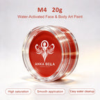 Anka Bella 20g Single Red Water Activated Face Paint Refill, Skin-Safe Pigment for Face & Body Art Anka Bella