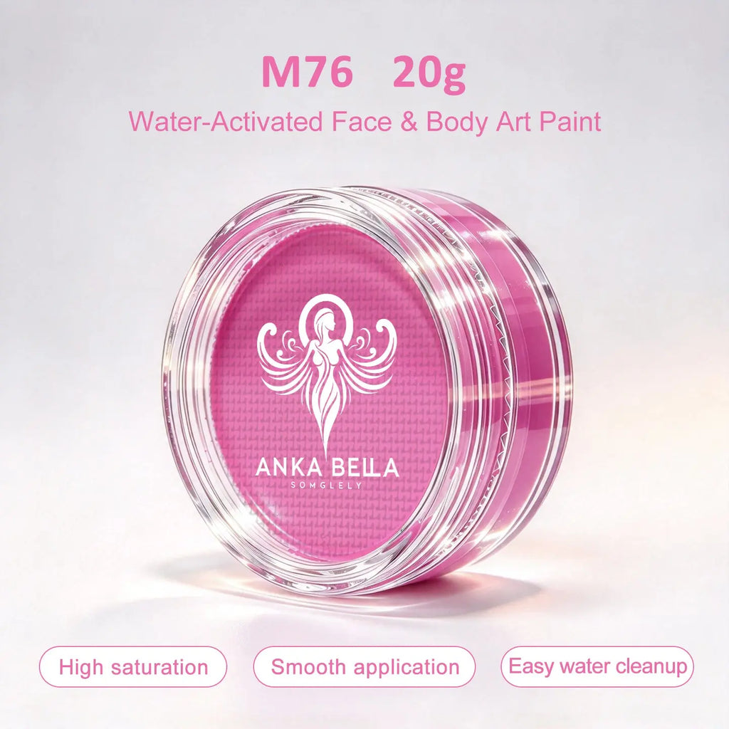 Anka Bella 20g Single Color Water-Based Face Paint Refill (Pink Tones) Anka Bella