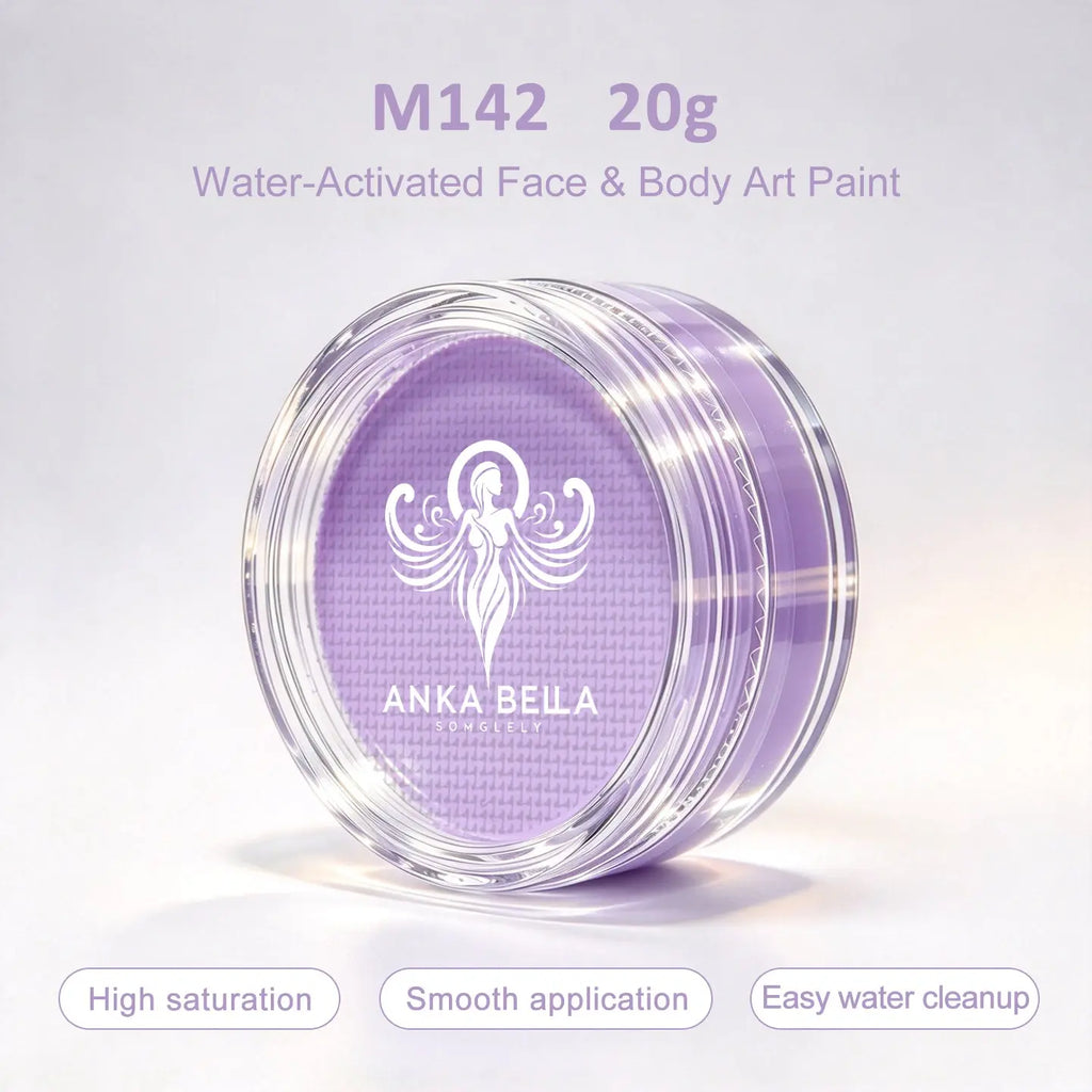 Anka Bella 20g Single Purple Water Activated Face Paint Refill, Skin-Safe Pigment for Face & Body Art Anka Bella