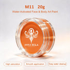 nka Bella 20g Single Color Water-Based Face Paint Refill (Yellow & Brown Tones) Anka Bella