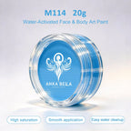Anka Bella 20g Single Color Water Activated Face Paint Refill, Skin-Safe Non-Toxic Professional Face & Body Paint Anka Bella
