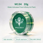 Anka Bella 20g Single Color Water Activated Face Paint Refill, Skin-Safe Non-Toxic Professional Face & Body Paint（副本） Anka Bella