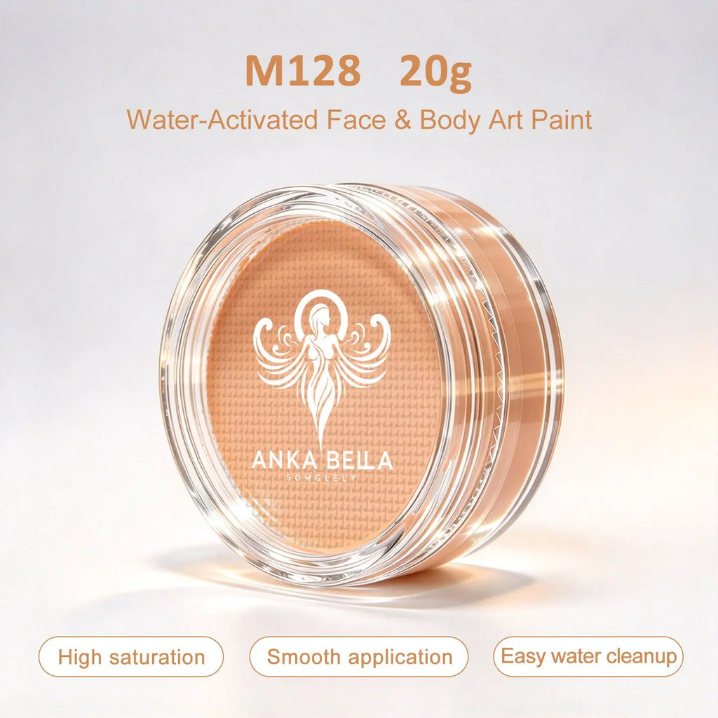 nka Bella 20g Single Color Water-Based Face Paint Refill (Yellow & Brown Tones) Anka Bella