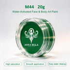 Anka Bella 20g Single Color Water Activated Face Paint Refill, Skin-Safe Non-Toxic Professional Face & Body Paint（副本） Anka Bella