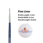 face painting brushes 1-18 with New D1 & D2 Dagger Brushes - Anka Bella Anka Bella