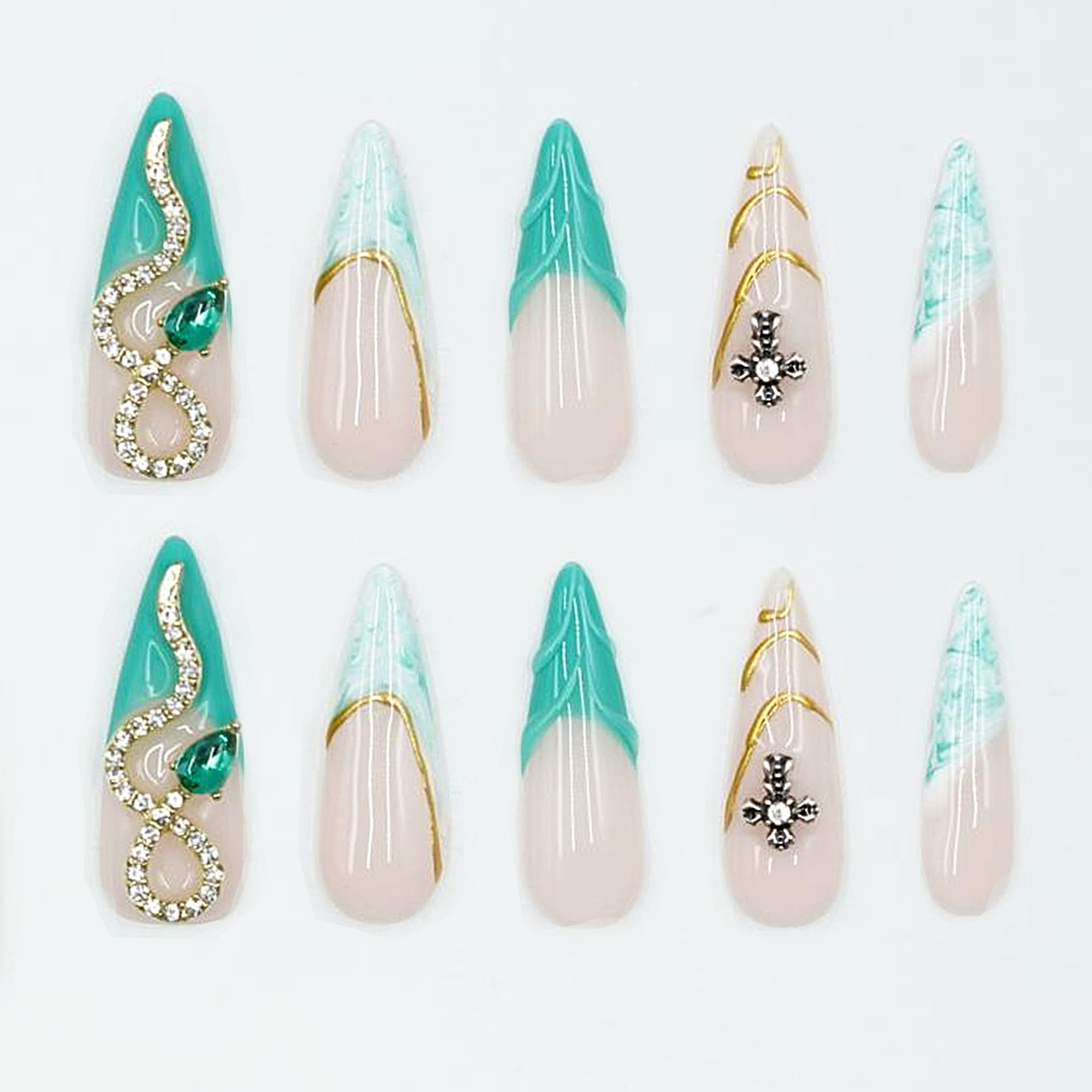 Opal glitter nails-Anke Bella