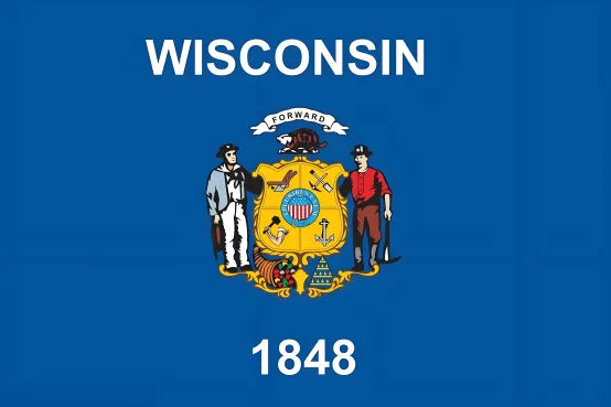American state flag painting