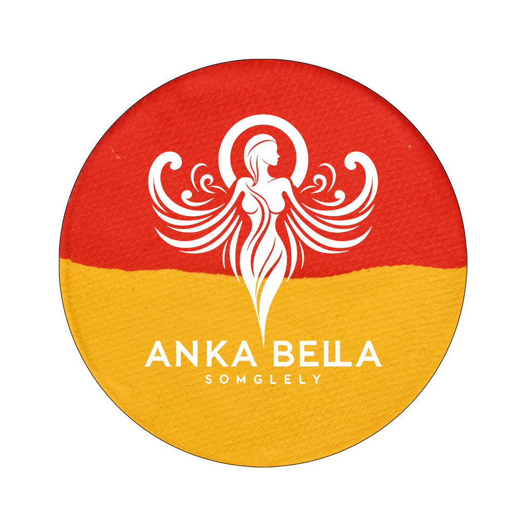 Round Cake Face Painting, Anka bella