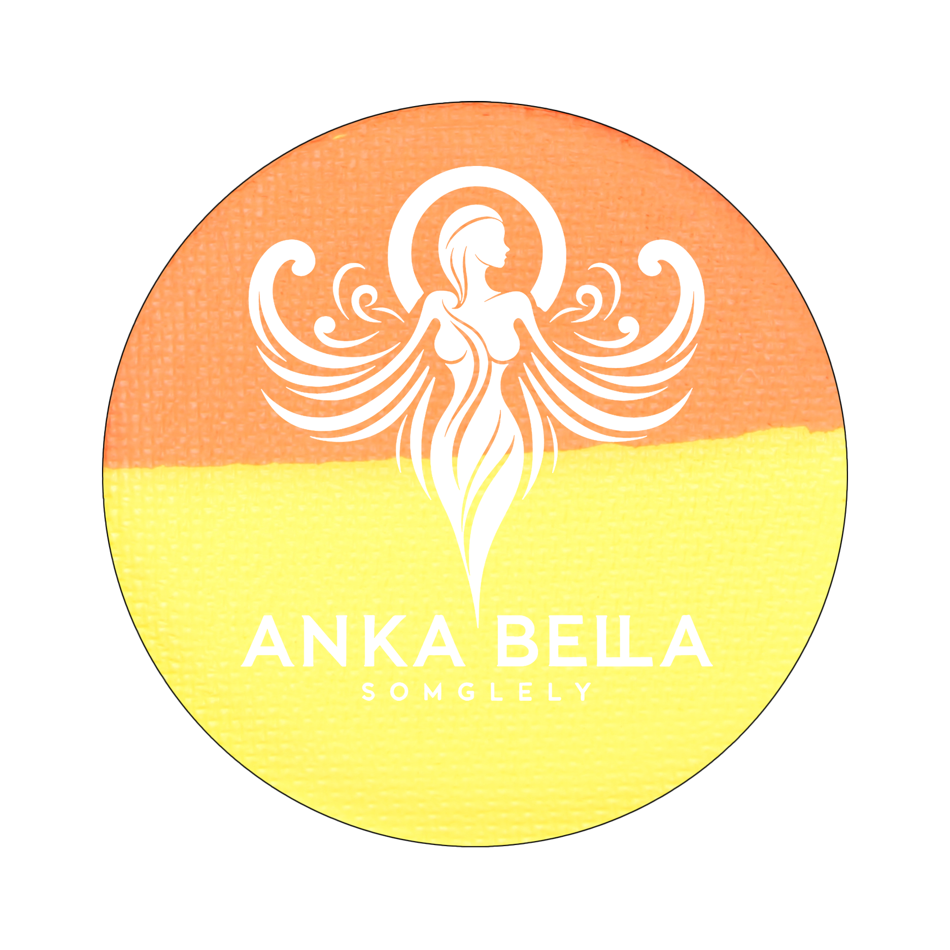 Round Cake Face Painting, Anka bella