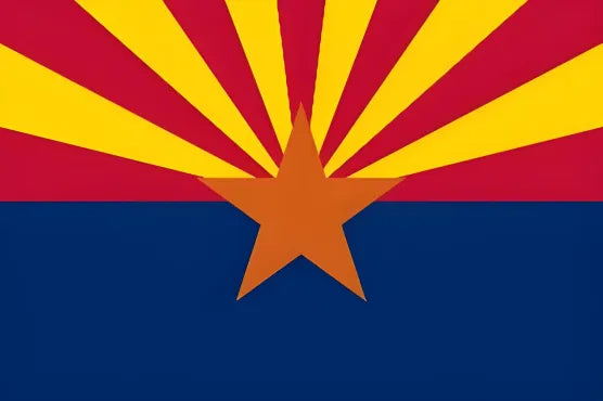 Pintura de la bandera de un estado estadounidense