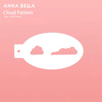 AnkaBella single cloud pattern face paint stencil for kids face painting