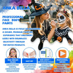24-Color Face Painting Kit for Kids – Safe,  Fun with 30 Free Tutorial Videos Anka Bella