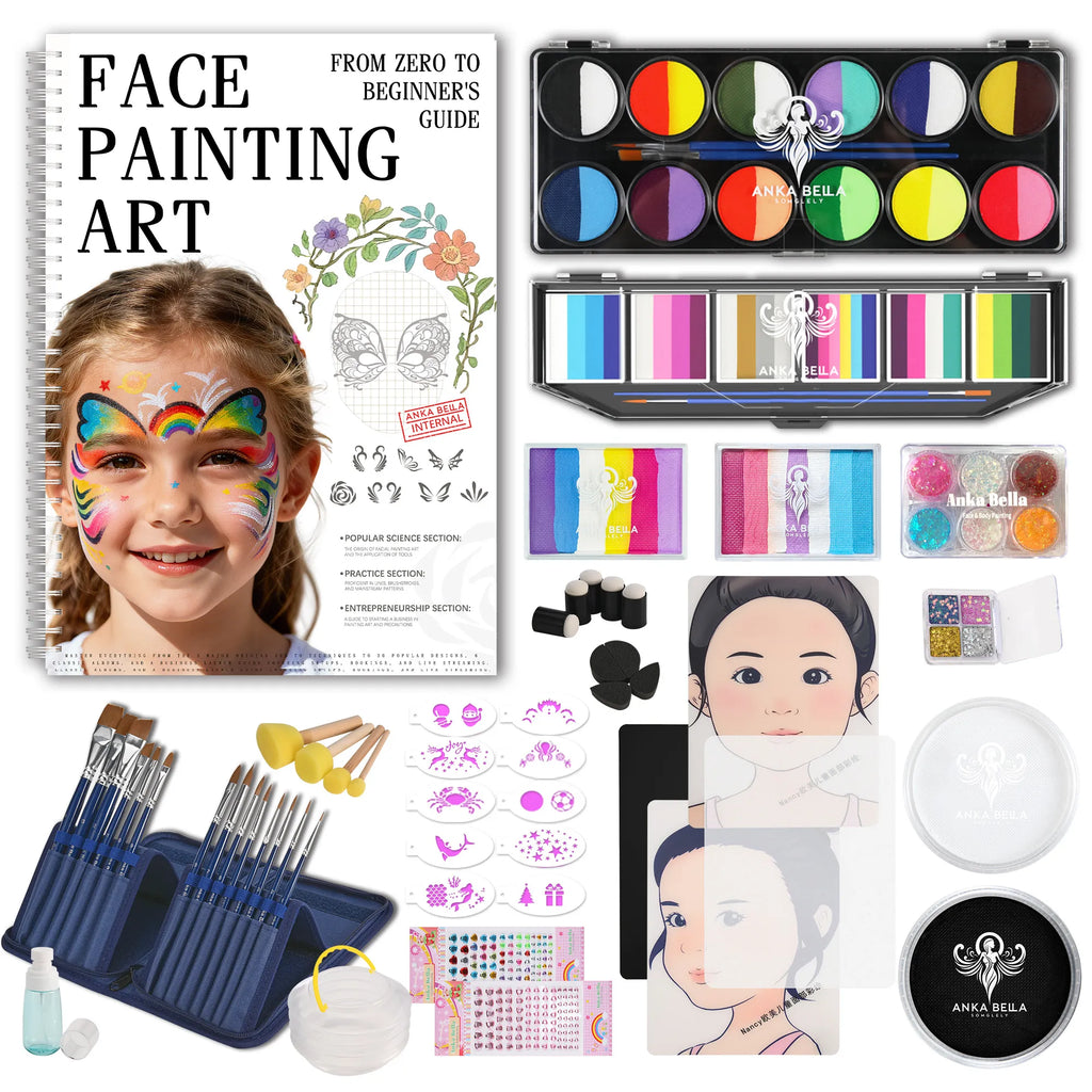 Face painting art：From zero to beginner's guide(Set)